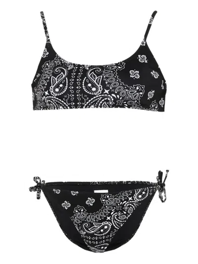 Mc2 Saint Barth Kids' Jaiden Paisley Bikini In Multi