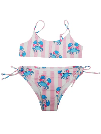 Mc2 Saint Barth Jaiden Printed Bralette Bikini In Multi