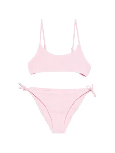 Mc2 Saint Barth Jaiden Side-tie Bikini In Pink