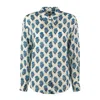 Mc2 Saint Barth Jaipur Flower Print Linen Shirt In White