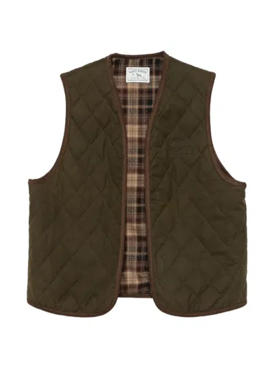 Mc2 Saint Barth Janvry Quilted Gilet In Green