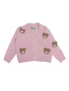 Mc2 Saint Barth Jaquard Cardigan In Multicolor