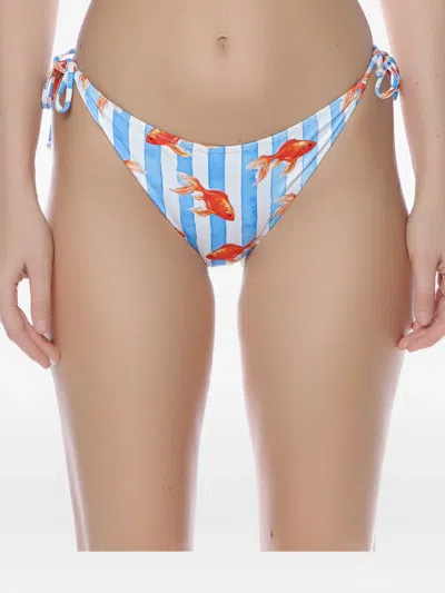 Mc2 Saint Barth Javy Bikini Bottoms In Blue