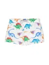 Mc2 Saint Barth Jean Dinosaurs-print Swim Shorts In White