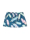 Mc2 Saint Barth Jean Ice Cream-print Swim Shorts In Blue
