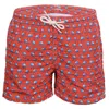Mc2 Saint Barth Jean Lighting Dansa Octopus Red Boys Swimshorts In Red