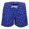 Mc2 Saint Barth Jean Lighting Lobster Print Boys Swimshorts In Blue