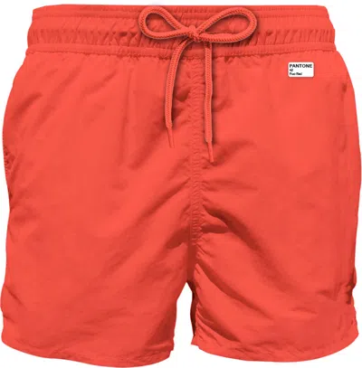 Mc2 Saint Barth Jean Lighting Pantone Swim Shorts Fluo Red