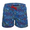 Mc2 Saint Barth Jean Lighting Ray Fish Blue Boys Swimshorts In Multi