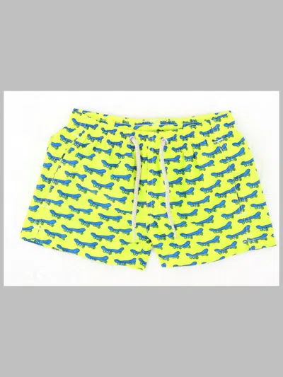 Mc2 Saint Barth Jean Lighting Swim Short In Green