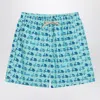 Mc2 Saint Barth Jean Lighting Swimsuit With Vespa In Blue