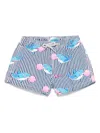 Mc2 Saint Barth Kids' Jean Swim Shorts In Blue