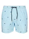 Mc2 Saint Barth Jellyfish-print Drawstring Swim Shorts In Blue