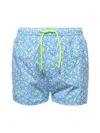 Mc2 Saint Barth Jellyfish Print Swimsuit In Blue