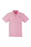 Mc2 Saint Barth Man Pink Terry Polo Shirt Jeremy
