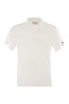 Mc2 Saint Barth Jeremy Cotton Terry Polo Shirt In White