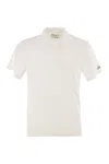 Mc2 Saint Barth Jeremy Cotton Terry Polo Shirt In White