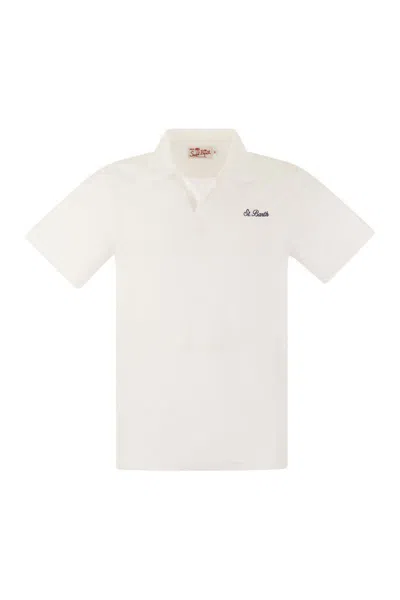 Mc2 Saint Barth Polo Shirt In White