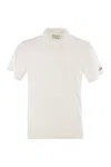 Mc2 Saint Barth Jeremy Cotton Terry Polo Shirt In White