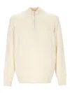 Mc2 Saint Barth 'jermyn Lambswool' Jersey  In Neutral