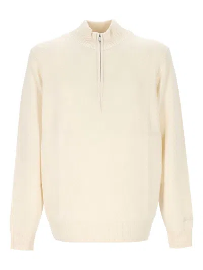 Mc2 Saint Barth 'jermyn Lambswool' Jersey  In Neutral