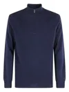 Mc2 Saint Barth Jermyn Zip-up Sweater In Blue