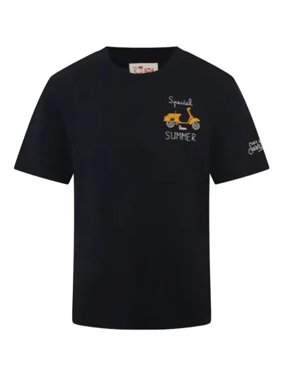 Mc2 Saint Barth Jersey T-shirt In Blue