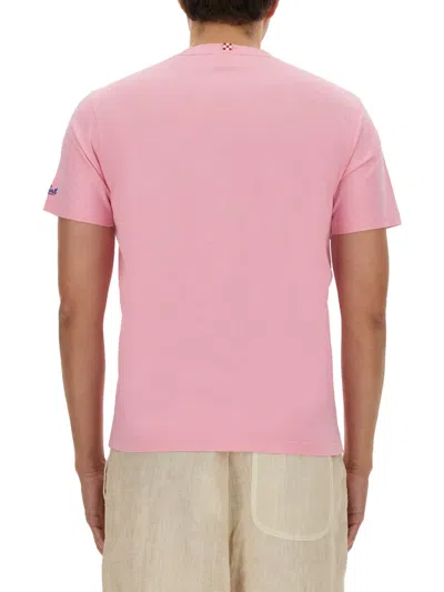 Mc2 Saint Barth Jersey T-shirt In Pink