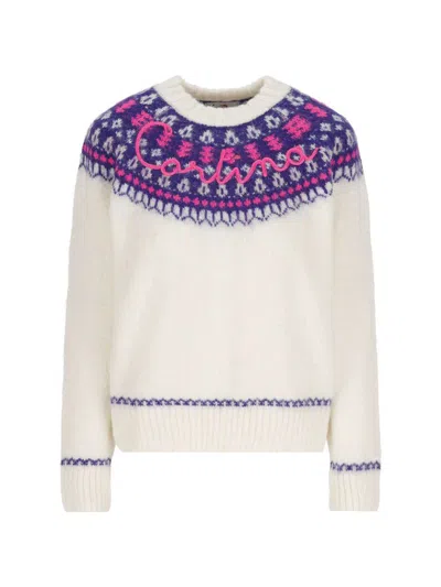 Mc2 Saint Barth Long-sleeve Knitted Jumper In Iceland