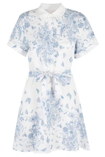 MC2 SAINT BARTH JOSELINE MINI DRESS WITH FLORAL PRINT