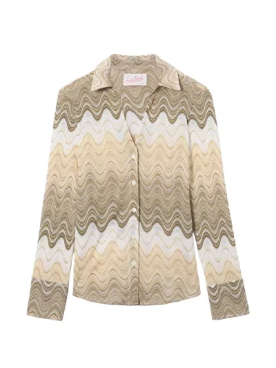 Mc2 Saint Barth Joys Degradé Raschel Shirt In Multi