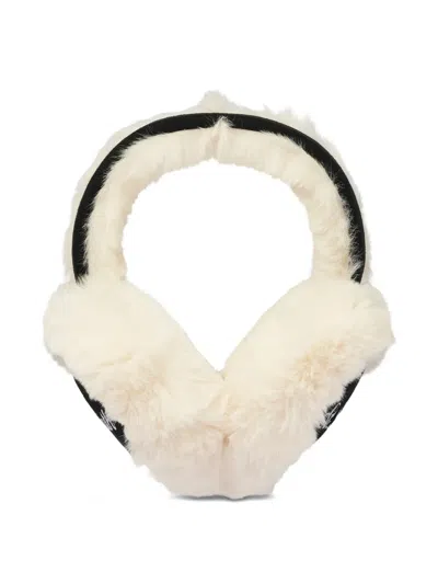 Mc2 Saint Barth Jr Music Faux-fur Earmuffs In Neutral