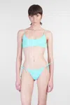 Mc2 Saint Barth Judy Beachwear In Green Polyamide In Blue