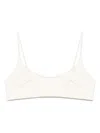 Mc2 Saint Barth Beige Judy Bikini Top In Neutral