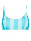 Mc2 Saint Barth Judy Bikini Top In Blue