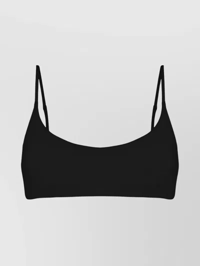 Mc2 Saint Barth Judy Scoop Neckline Swimwear & Beachwear In Black