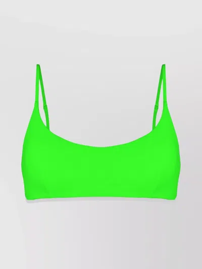 Mc2 Saint Barth Judy Strappy Neckline Beachwear In Green