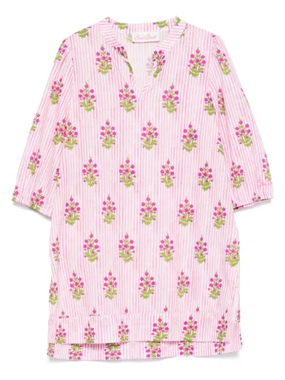 Mc2 Saint Barth Kids' Jumeira Blouse In Pink