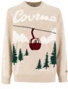 Mc2 Saint Barth Peanuts Wool Blend Winter Mood Crewneck Sweater In Courma Pines 11