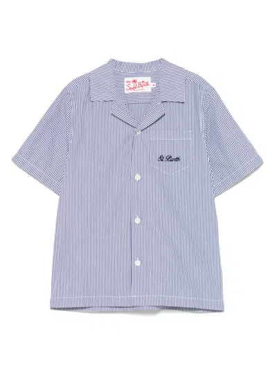 Mc2 Saint Barth Kids' Kalea Shirt In Blue