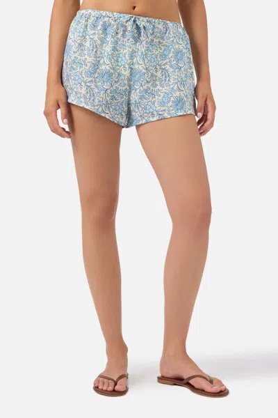Mc2 Saint Barth Kammy Shorts With Floral Batik Print