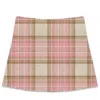 Mc2 Saint Barth Katrine Checked Mini Skirt In Pink