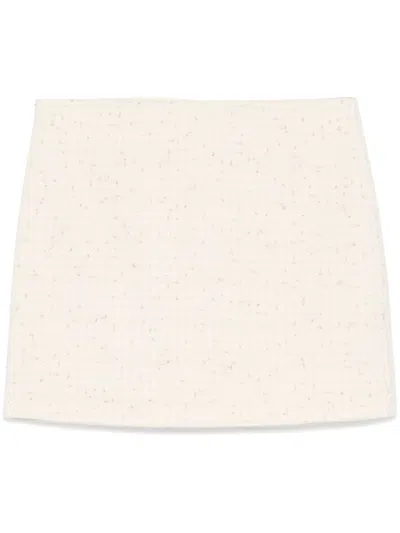 Mc2 Saint Barth Katrine Mini Skirt In Beige