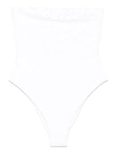 Mc2 Saint Barth Kayla Swimsuit In White
