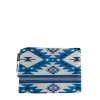 Mc2 Saint Barth Aztec Print Glitter Lycra Pochette In Blue