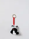 Mc2 Saint Barth Key Chain  Woman Color Black In Animal Print