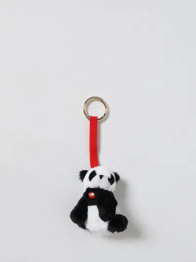 Mc2 Saint Barth Key Chain  Woman Color Black In Animal Print