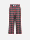 Mc2 Saint Barth Kid Pajama Pants With Tartan Print