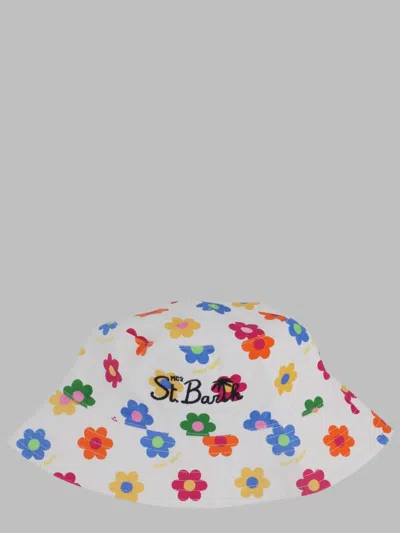 Mc2 Saint Barth Kids 100% Cotton Bell Hat In Multicolour