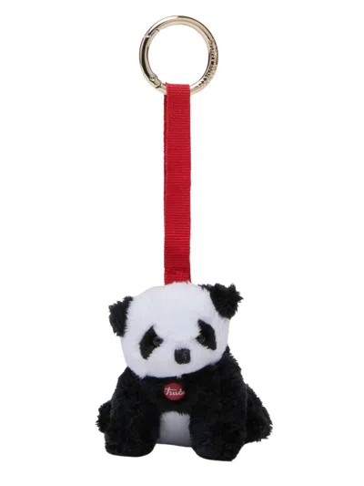 Mc2 Saint Barth Kids "panda Trudi" Charm Fur In Multi